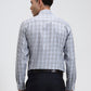 Blue Checked Slim Fit Formal Shirt | Greenfibre