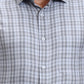 Blue Checked Slim Fit Formal Shirt | Greenfibre