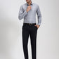 Blue Checked Slim Fit Formal Shirt | Greenfibre
