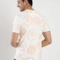 Orange Printed Slim Fit T-Shirt | Greenfibre