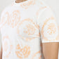 Orange Printed Slim Fit T-Shirt | Greenfibre
