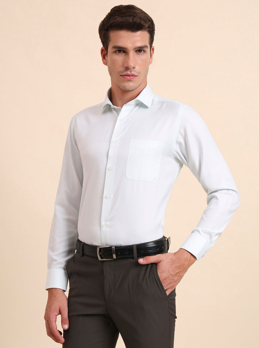 Pista Solid Slim Fit Formal Shirt | Greenfibre