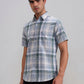 Green Checked Slim Fit Casual Shirt | Greenfibre