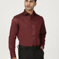 Red Solid Slim Fit Formal Shirt | Greenfibre