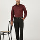 Red Solid Slim Fit Formal Shirt | Greenfibre