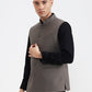 Grey Solid Regular Fit Waistcoat  | Greenfibre