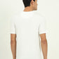 White Printed Slim Fit T-Shirt | Greenfibre