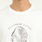 White Printed Slim Fit T-Shirt | Greenfibre