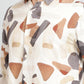 Cream Printed Slim Fit Casual Shirt | JadeBlue