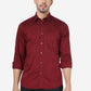 Maroon Solid Smart Fit Semi Casual Shirt | Greenfibre