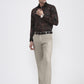 Fawn Solid Super Slim Fit Formal Trouser | Greenfibre