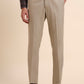 Fawn Solid Slim Fit Formal Trouser | Greenfibre