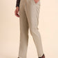 Fawn Solid Slim Fit Formal Trouser | Greenfibre