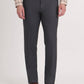 Grey Solid Slim Fit Formal Trouser | Greenfibre