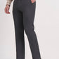 Grey Solid Slim Fit Formal Trouser | Greenfibre