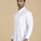 White Solid Slim Fit Party Wear Shirt | Greenfibre