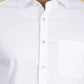 White Solid Slim Fit Party Wear Shirt | Greenfibre