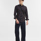 Navy Blue Printed Smart Fit Semi Casual Shirt | Greenfibre