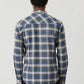 Blue Checked Slim Fit Casual Shirt | Greenfibre