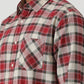 Red Checked Slim Fit Casual Shirt | Greenfibre