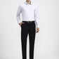 White & Grey Checked Regular Fit Formal Shirt | Greenfibre