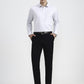 White & Grey Checked Regular Fit Formal Shirt | Greenfibre