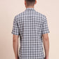 White Checked Smart Fit Semi Casual Shirt | Greenfibre