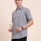 White Checked Smart Fit Semi Casual Shirt | Greenfibre