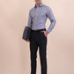 Grey & Blue Checked Regular Fit Formal Shirt | Greenfibre