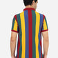 Multicolor Striped Slim Fit Polo T-Shirt | Greenfibre