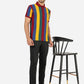 Multicolor Striped Slim Fit Polo T-Shirt | Greenfibre