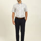 White Base Multi Printed Regular Fit Formal Shirt | JadeBlue