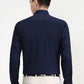 Navy Blue Solid Slim Fit Formal Shirt | Greenfibre