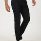 Navy Solid Slim Fit Casual Trouser | Greenfibre