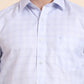 Blue Checked Smart Fit Semi Casual Shirt | Greenfibre