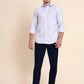 Blue Checked Smart Fit Semi Casual Shirt | Greenfibre