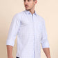 Blue Checked Smart Fit Semi Casual Shirt | Greenfibre