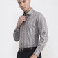 Green & Beige Printed Slim Fit Party Wear Shirt | Greenfibre