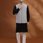 Light Grey Solid Waist Coat | Greenfibre