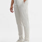 Ecru Solid Slim Fit Track Pant | Greenfibre