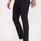 Black Solid Super Slim Fit Casual Trouser | Greenfibre