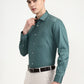 Green Solid Slim Fit Formal Shirt | Greenfibre
