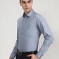 Sky Blue Solid Slim Fit Formal Shirt | Greenfibre