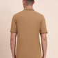 Camel Brown Solid Slim Fit Polo T-Shirt | Greenfibre