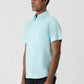 Sky Blue Solid Slim Fit Casual Shirt | Greenfibre