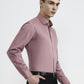 Baby Pink Solid Slim Fit Formal Shirt | Greenfibre