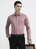 Baby Pink Solid Slim Fit Formal Shirt | Greenfibre