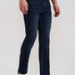 Dark Indigo Blue Washed Slim Fit Jeans | Greenfibre