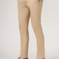 Camel Beige Solid Super Slim Fit Casual Trouser | Greenfibre