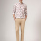 Camel Beige Solid Super Slim Fit Casual Trouser | Greenfibre